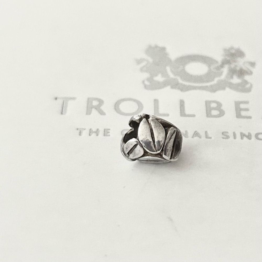 TROLLBEADS Silver Mocca Bead LAA 925S Coffee Beans TAGBE-10093 NWOT - Picture 3 of 4
